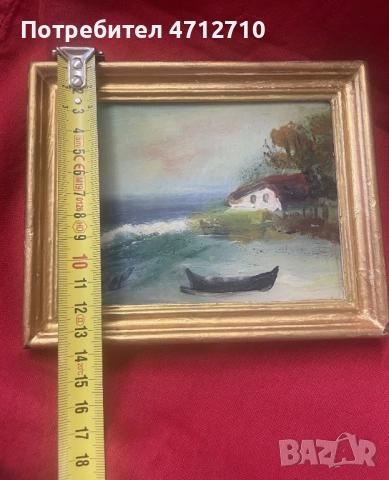 Стара картина масло Пенчо Пеев 17/14, снимка 6 - Картини - 53918517