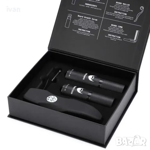 Комплект от 4 части за бърз растеж на брада + калъф и торба , снимка 2 - Мъжка козметика - 50080370