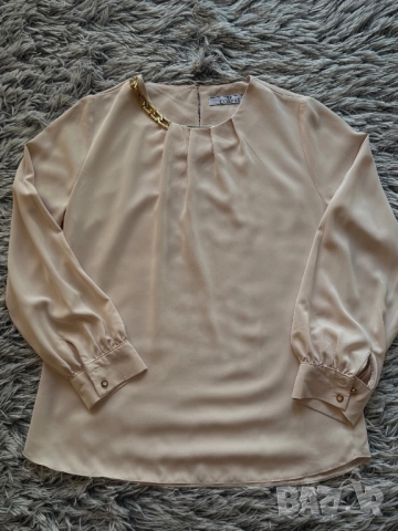 Дамска блуза, цвят шампанско