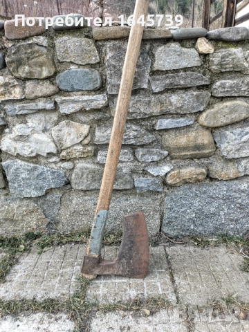 Огромна стара брадва , снимка 4 - Антикварни и старинни предмети - 52956341