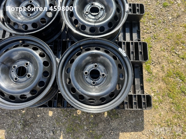 4бр.Оригинални подсилени джанти 15цола 4x100 + ДАТЧИЦИ за Renault Kangoo,Dacia Dokker,Mercedes Citan, снимка 4 - Гуми и джанти - 54014719