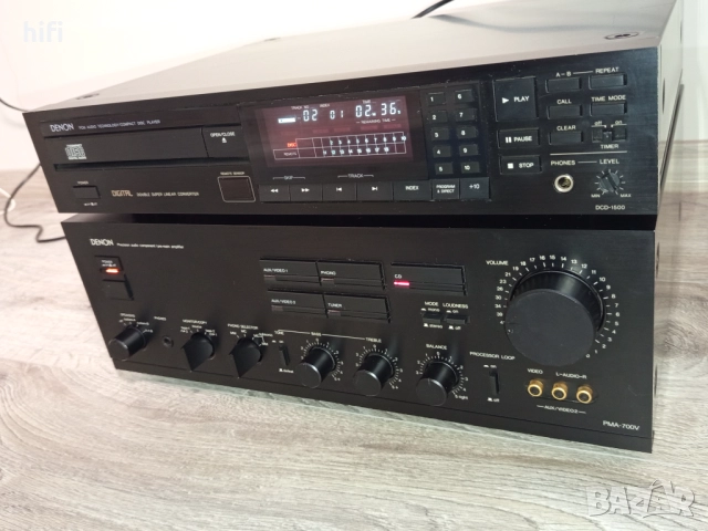Стерео усилвател Denon PMA-700V и плейър Denon DCD-1500, снимка 3 - Ресийвъри, усилватели, смесителни пултове - 52540921