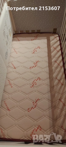 Детско креватче с матрак, снимка 5 - Бебешки легла и матраци - 54232170