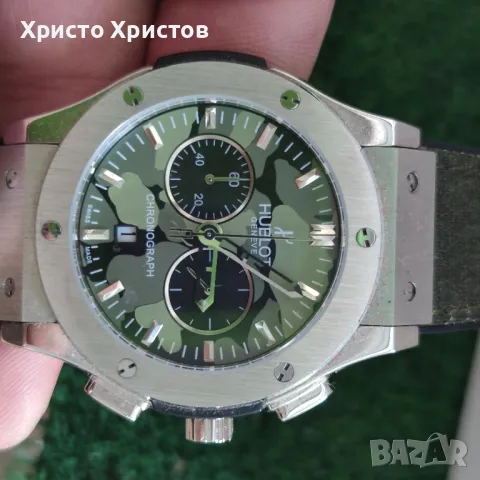 Мъжки луксозен часовник HUBLOT GENEVE CHRONOGRAPH BIG BANG , снимка 2 - Мъжки - 46870365