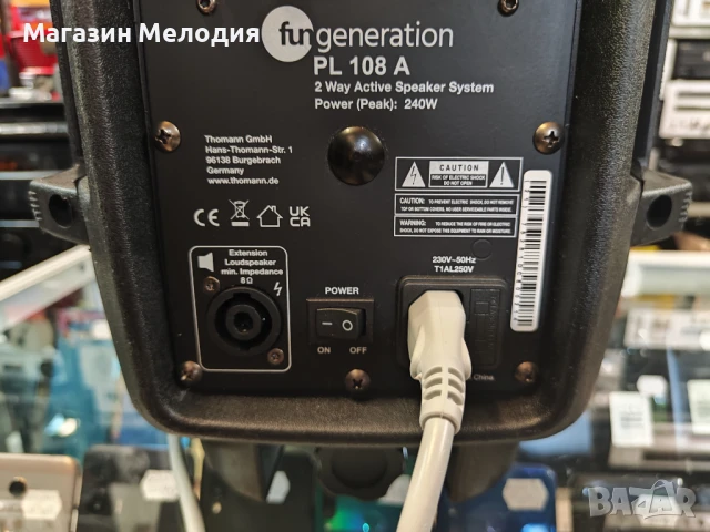 Активна тонколона Fun Generation PL 108 A Има Bluetooth, aux, usb и памет карта., снимка 8 - Тонколони - 51181699