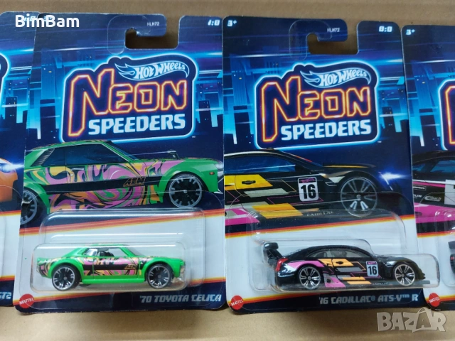 Колички Hot Wheels NEON SPEEDERS/ Хот Уилс - 7 модела / 011, снимка 7 - Коли, камиони, мотори, писти - 53146303
