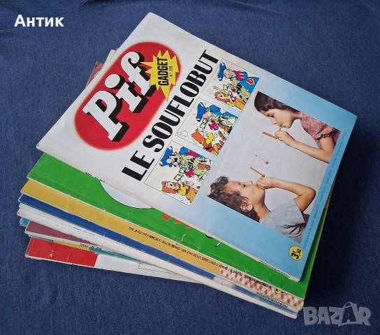 ЛОТ Стари Френски Списания Pif Gadjet 15 Броя , снимка 2 - Колекции - 53380594
