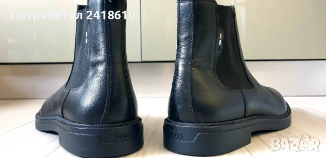 Hugo Boss Leather Size 45/29см ОРИГИНАЛ! Мъжки Ниски Боти от ест. кожа!, снимка 10 - Спортно елегантни обувки - 53736202