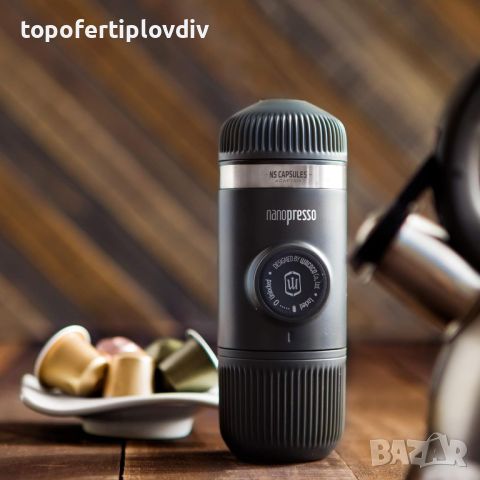 WACACO Nanopresso Machine + Адаптер за капсули, снимка 6 - Кафемашини - 46396654