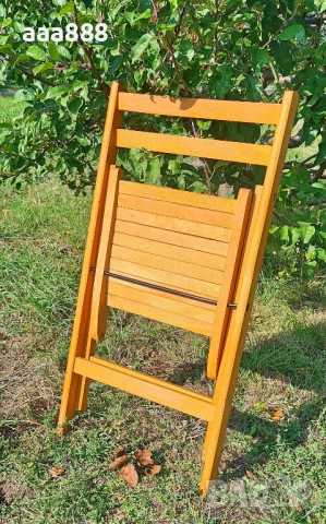 Столове сгъваеми парен бук комплект, снимка 6 - Столове - 52189022