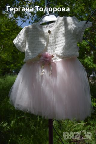 Рокля за момиче/кръщене/рожден ден, снимка 4 - Бебешки рокли - 45714956