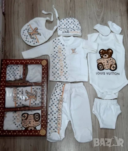 комплект дрехи за новородени Zara Moncler gucci prada christian dior , снимка 13 - Комплекти за бебе - 50574757