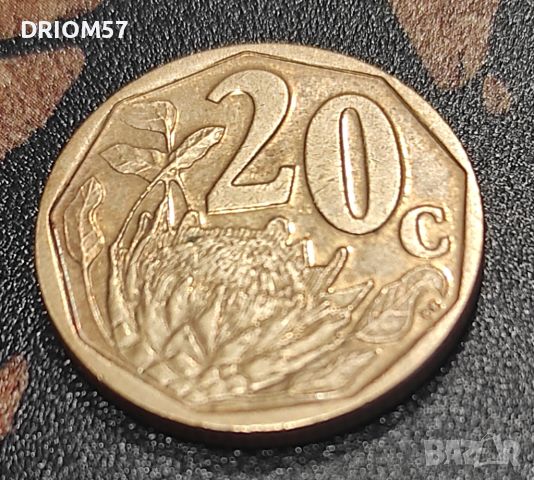 Монета Южна Африка 20 цента, 2003