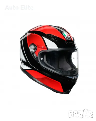 КАСКА K-6 S HYPHEN BLACK/RED/WHITE 41722, снимка 1