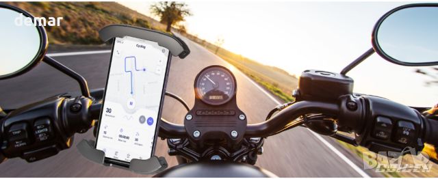 Стойка за телефон за велосипед COICER, стойка за телефон за мотоциклет - универсална 360 градуса, снимка 4 - Аксесоари за велосипеди - 45525385