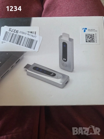 HDMI безжичен предавател и приемник, преносим безжичен HDMI 2.4G/5G с LED екран, Plug & Play 