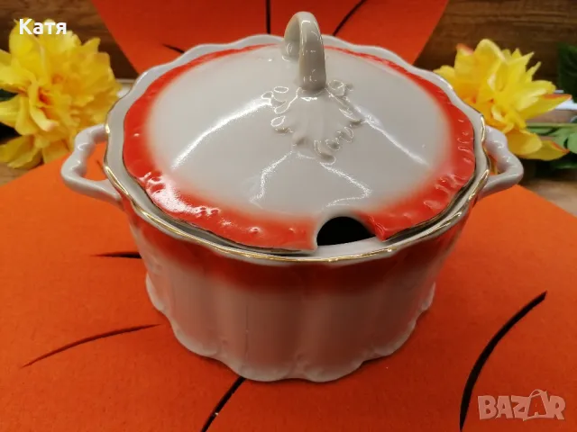  Български  Порцеланов Супник Разград, снимка 7 - Прибори за хранене, готвене и сервиране - 50362338