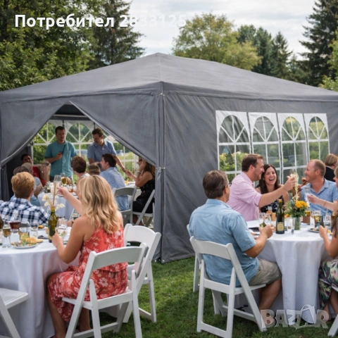 Просторна градинска шатра - стабилна конструкция и водоустойчива рамка, снимка 12 - Оранжерии - 53878901