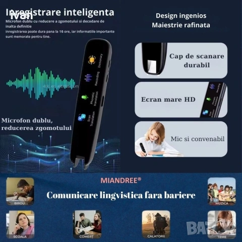 интелигентен двупосочен преводач, превежда на 112 езика, WIFI преводач, професионален превод , снимка 10 - Друга електроника - 53306210