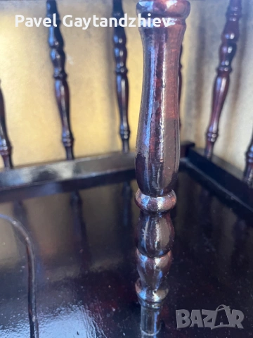 Продавам старинен стол- масичка, снимка 6 - Столове - 54105745