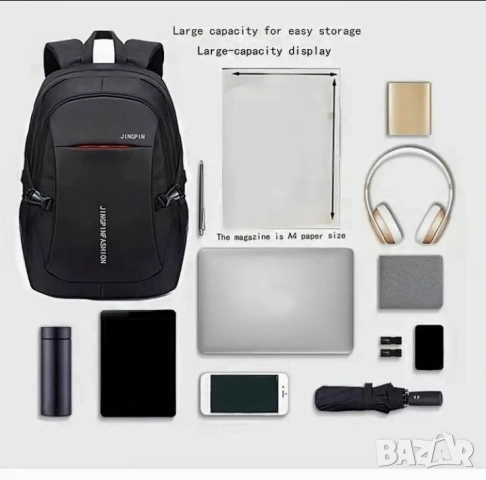 Качествена раница с голям капацитет и множество джобове , снимка 7 - Раници - 52067381