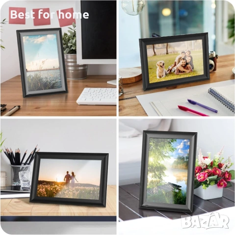 OBVHNUA 10.1-инчова цифрова фоторамка 128 GB с дистанционно, снимка 6 - Друга електроника - 53734922