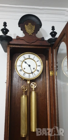 Стенен часовник Регулатор Franz Hermle & Sons, снимка 5 - Антикварни и старинни предмети - 53987497