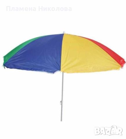 Плажен чадър Muhler 1.6, 1.8м., снимка 1 - Градински мебели, декорация  - 46466191