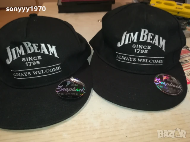 JIM BEAM X2 ШАПКИ ЗА 125ЛВ 0607250709, снимка 3 - Шапки - 50922702