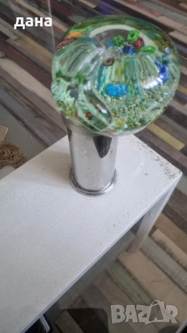 стъклена ябълка светеща в тъмното, снимка 3 - Антикварни и старинни предмети - 50646072