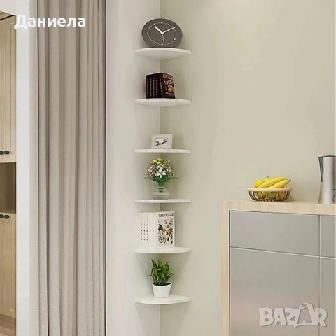 Комплект от 4 ъглови стенни рафта за съхранение – PVC, снимка 6 - Други стоки за дома - 53120329