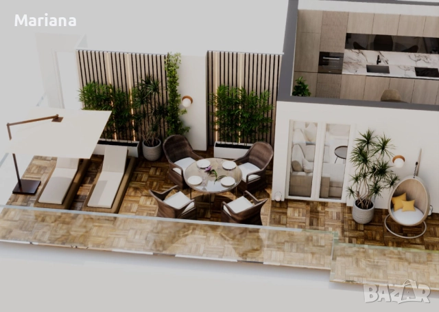 Просторен двустаен апартамент с голяма тераса, снимка 6 - Апартаменти - 52121301