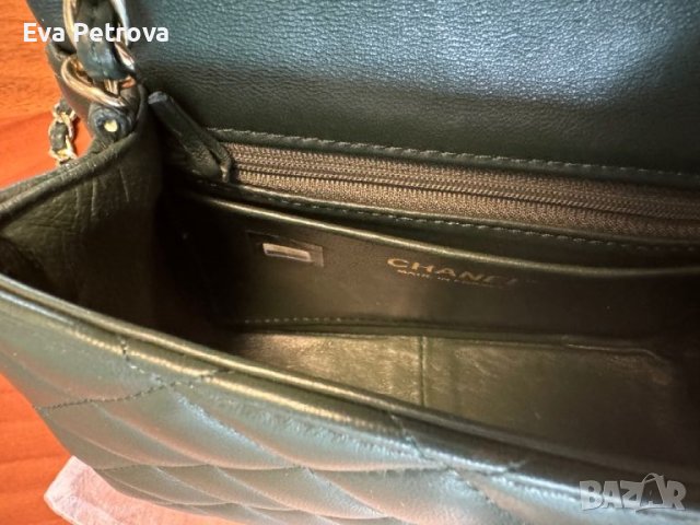 Chanel twist olive дамска мини чанта 20см., снимка 9 - Чанти - 46389706