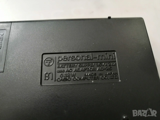 Ретро калкулатор CASIO personal-mini, снимка 6 - Антикварни и старинни предмети - 53500482