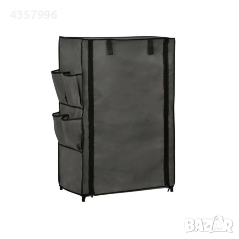 Декоративна етажерка от плат, С цип, Сив , снимка 2 - Етажерки - 51998119