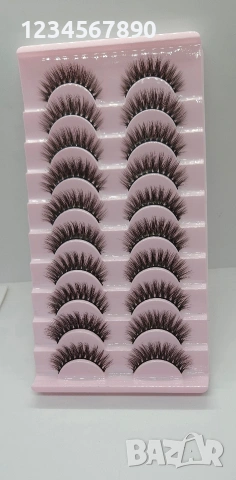 3D Мигли 10 чифта в кутия, снимка 3 - Други - 53900366