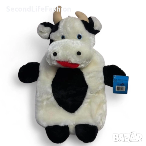 Винтидж нов калъф за бутилка с гореща материя Плюшена крава Shelton vintage ретро играчка