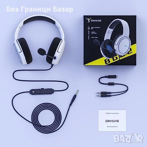 Нови Геймърски слушалки с шумопотискащ микрофон за конзоли PC Xbox, снимка 7 - Слушалки и портативни колонки - 52464125