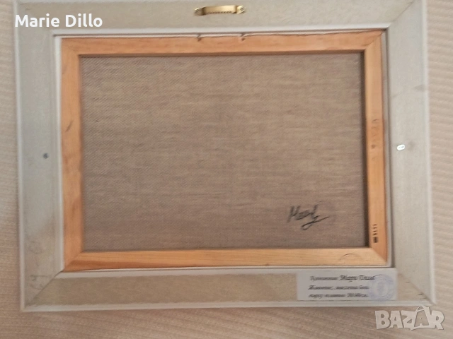 авторска картина мало върху ленено платно, снимка 4 - Картини - 53949712