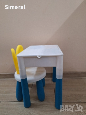Детска маса със стол, снимка 3 - Мебели за детската стая - 52998538