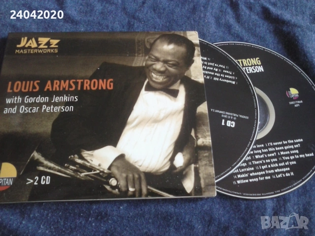 Louis Armstrong with Gordon Jenkins & Oscar Peterson 2CD оригинален двоен диск