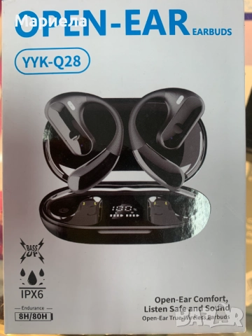Безжични слушалки с отворено ухо YYK-Q28, екстра бас / Слушалки с костна проводимост