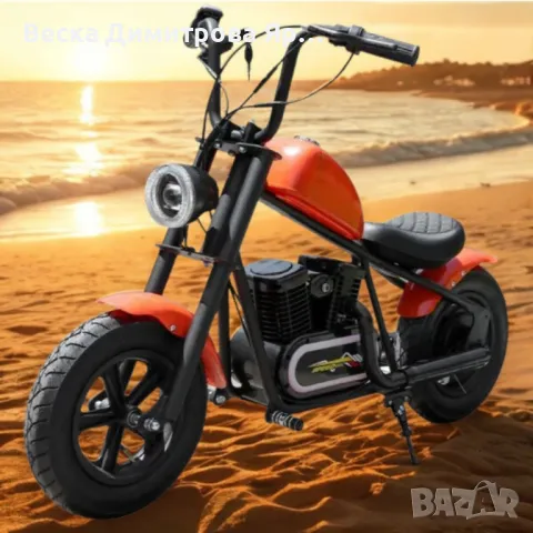 Електрически детски мотоциклет – Ретро стил и модерна технология, снимка 4 - Друга електроника - 49744529