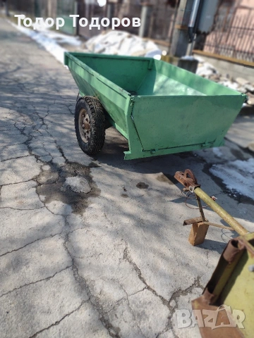 Оригинално ремарке за мотоблок, мотофреза или мотокултиватор Беларус или акме или руджерини., снимка 5 - Селскостопанска техника - 53741090