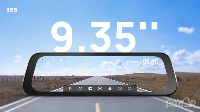 ВИДЕОРЕГИСТРАТОР 70mai Rearview Dash Cam 3K HDR Set - S500 комплект огледало и камера за задно вижда, снимка 18 - Аксесоари и консумативи - 48312431