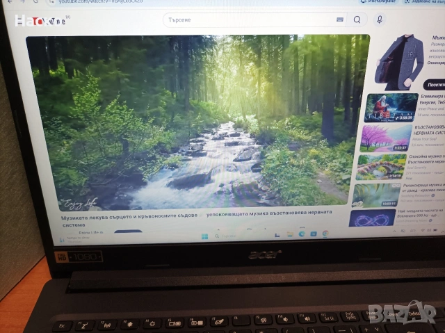 Лаптоп Acer A315-34, 8gb ram,4 cores intel cpu,256 gb ssd, снимка 5 - Лаптопи за работа - 53611785