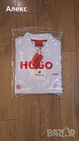 Тениска Hugo Boss с яка, снимка 3 - Тениски - 45343270