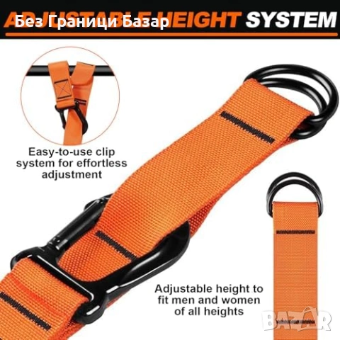 Нов комплект Ластици за асистирани набирания 300 lbs, 4 нива, 2 педала, снимка 4 - Фитнес уреди - 53682026