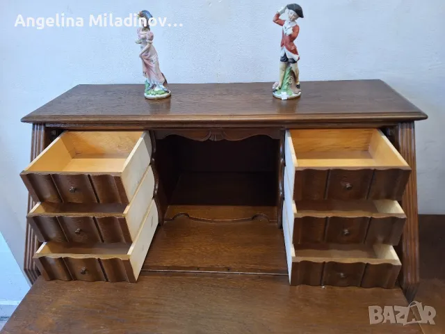Винтидж писалище дъб масив , снимка 7 - Бюра - 50042810