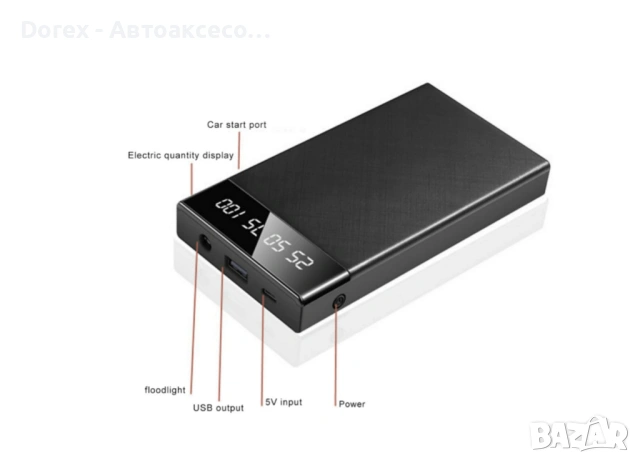 Стартерно, зарядно устройство за акумулатори 1000A, 12V, 10 000mAh, снимка 6 - Аксесоари и консумативи - 53618015